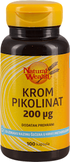 HROM PIKOLINAT 200μg kapsule Natural Wealth