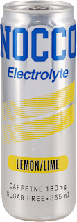Electrolyte LEMON/LIME, osvežavajući bezalkoholni napitak sa kofeinom, elektrolitima, vitaminima, sa zaslađivačem NOCCO