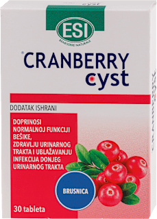 CRANBERRY cyst tablete - brusnica ESI