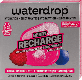 BERRY RECHARGE osvežavajuće bezalkoholno piće sa ukusom bobičastog voća od prirodnih aroma s vitaminima waterdrop