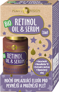 Nočné omladzujúce pleťové sérum Retinol Oil & Serum 2v1 Purity Vision