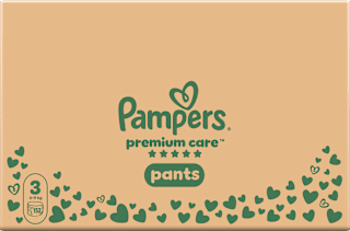 Pelene-gaćice premium care mjesečno pakiranje, vel. 3 (6 – 11 kg) Pampers Premium Care