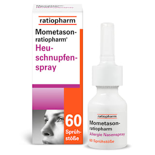 Mometason-ratiopharm Heuschnupfenspray  50 Mikrogramm Mometasonfuroat pro Sprühstoß 60 Sprühstöße Nasenspray  ratiopharm