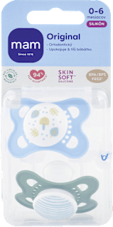 Silikónový cumlík Original - chlapec 0 - 6 m mam