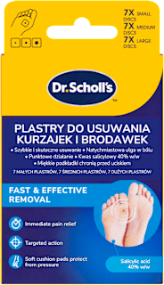 Plastry do usuwania kurzajek i brodawek Dr. Scholl's
