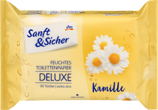 Feuchtes Toilettenpapier Deluxe Kamille Sanft&Sicher