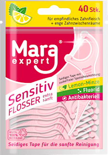 Zahnseidesticks Sensitive Flosser, 40 St