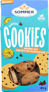 Cookies Dinkel Orange mit Zartbitter-Schokolade SOMMER
