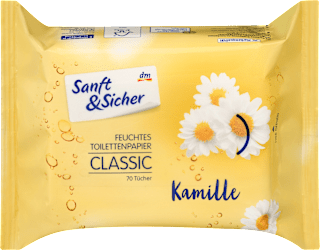 Feuchtes Toilettenpapier Classic Kamille Sanft&Sicher