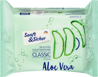 Feuchtes Toilettenpapier Aloe Vera Classic Sanft&Sicher