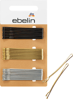 Haarschieber schwarz, silber- & goldfarben ebelin