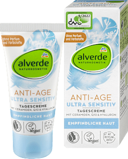 Дневен крем против стареене Ultra Sensitiv alverde NATURKOSMETIK