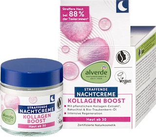 Feszesítő éjszakai arckrém 30 éves kortól alverde NATURKOSMETIK