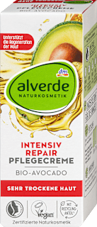 Intenzíven regeneráló arckrém bio avokádóval, nagyon száraz bőrre alverde NATURKOSMETIK
