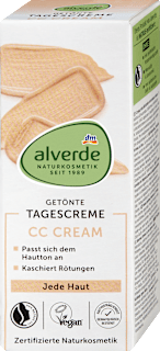 Тониран дневен СC крем за равномерен тен alverde NATURKOSMETIK