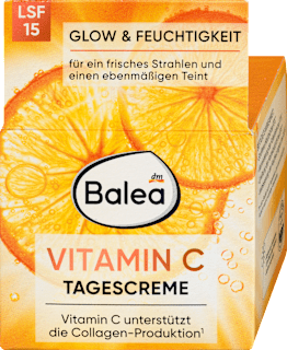 Dnevna krema za obraz z vitaminom C, ZF 15 Balea