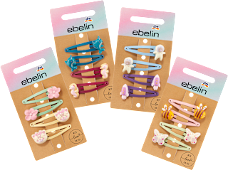 Haarclips mit verschiedenen Motiven, 4 St