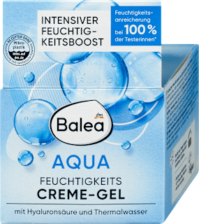 Hydratačný pleťový gélový krém Aqua Balea