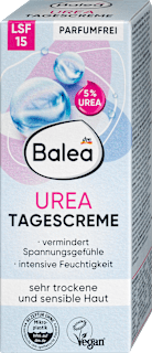 Krem na dzień, 5% mocznika, SPF 15 Balea
