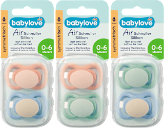 Suzetă din silicon Air, 0–6 luni, diverse variante babylove