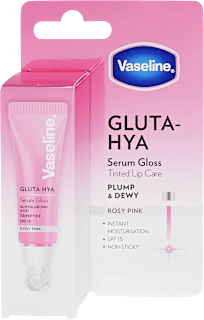 Színezett ajakápoló Gluta-Hya Serum Gloss Rosy Pink Vaseline