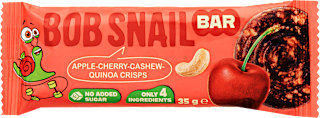 Gyümölcsszelet, alma-meggy-kesudió-quinoa Bob Snail