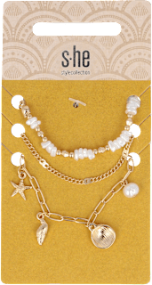Armband Perlen gold s-he stylecollection
