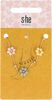 Fußkette vergoldet mit Blumen s-he stylecollection