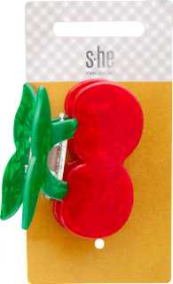 Haarklammer Acryl Kirsche s-he stylecollection