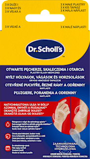 Plastry na otwarte pęcherze, skaleczenia i otarcia Scholl