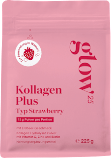 Kollagenpulver Plus Typ Strawberry Glow25