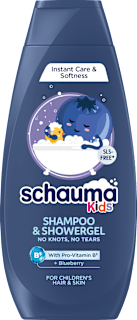Шампоан и душ гел за деца с боровинка schauma