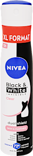 Deo spray Black & White Invisible Clear NIVEA