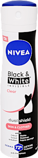 Deo spray Black & White Invisible Clear NIVEA