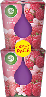 Duftkerze im Glas Raspberry Rose Splash (2x105 g), 2 St
