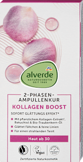 Двуфазни ампули за лице Kollagen Boost alverde NATURKOSMETIK