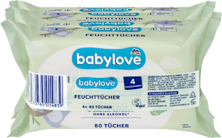 vlhčené ubrousky aloe vera, 4 x 80 ks babylove