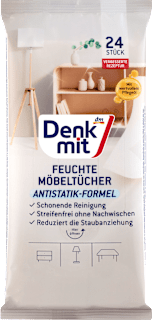 Feuchte Reinigungstücher für Möbel Denkmit