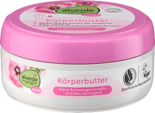 Körperbutter Mama Malven-Extrakt, Sheabutter & Jojobaöl alverde NATURKOSMETIK