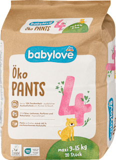 Pannolini a mutandina misura 4 maxi (9 - 15 kg) babylove