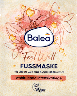 Fußmaske feel well mit Litsea Cubeba & Aprikosenkernöl Balea