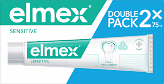 Паста за зъби Sensitive, двоен пакет elmex