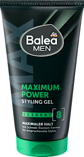 MEN MAXIMUM POWER gel za oblikovanje pričeske Balea MEN
