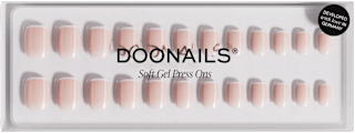 Unghie press-on Classic french in gel morbido Doonails