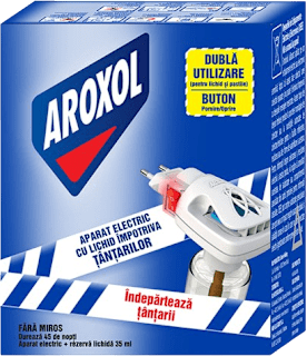 Aparat electric cu rezervă împotriva țânțarilor  AROXOL