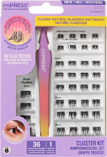 CLUSTER KIT ciglia finte con applicatore KISS