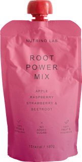 Voćni pire Root Power Mix – jabuka, malina, jagoda i cikla Nutrino Lab