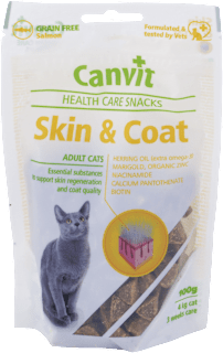 Pochúťka pre mačky Skin&Coat Canvit