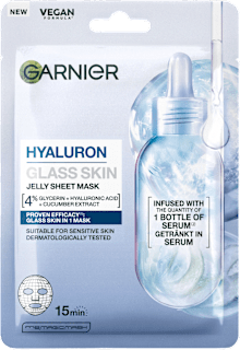 pleťová maska Hyaluron Glass Skin Jelly Sheet Mask GARNIER SKIN NATURALS