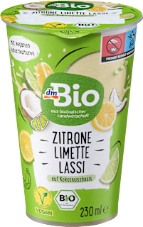 nápoj na bázi kokosu s citronem a limetkou dmBio